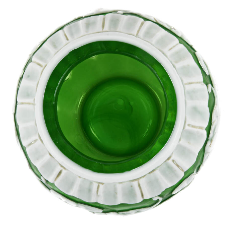 Antique Green and White Peking Glass Bowl-3