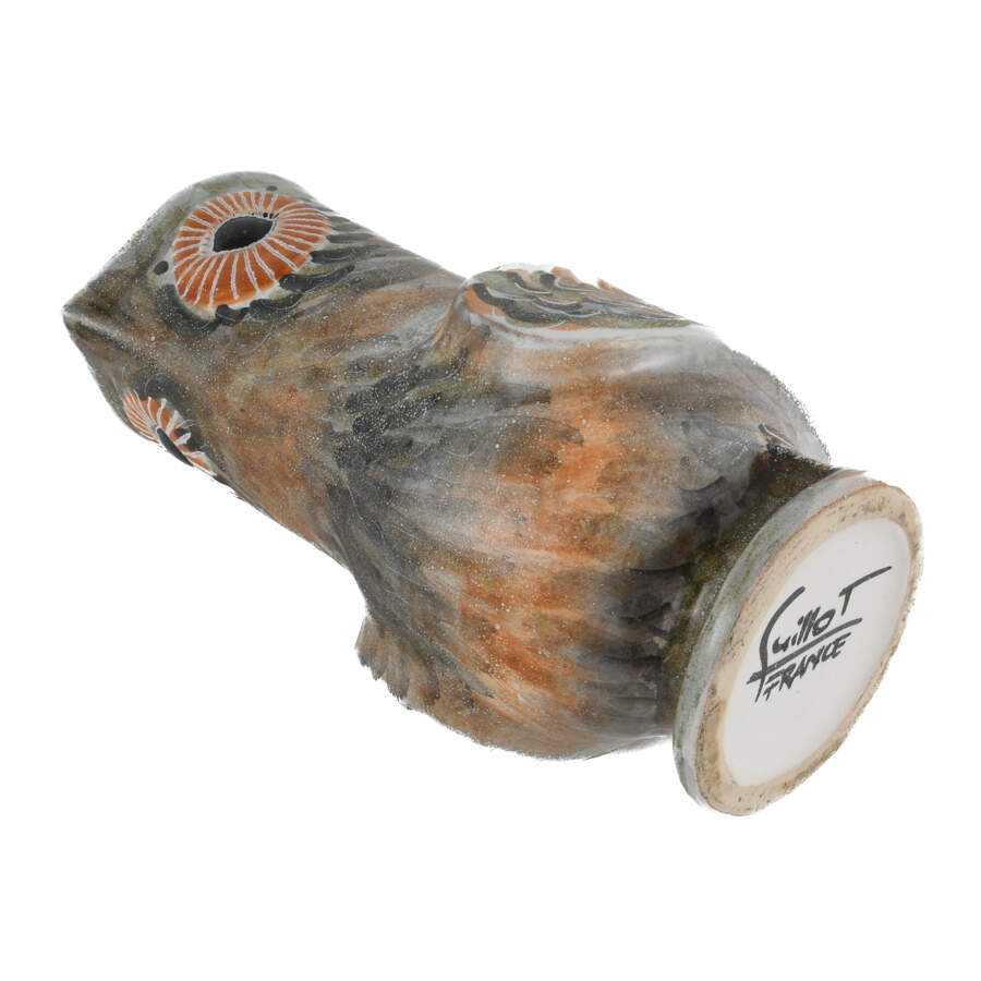 Art Pottery Studio Owl  Vase by Marcel Guillot-8