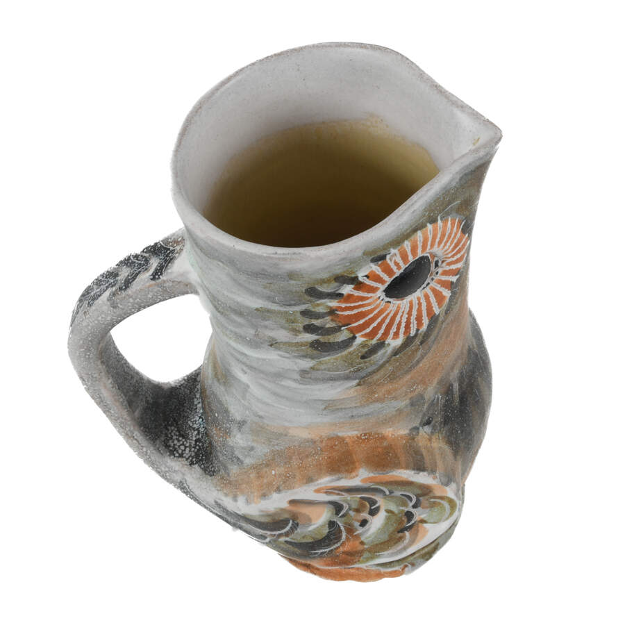 Art Pottery Studio Owl  Vase by Marcel Guillot-5
