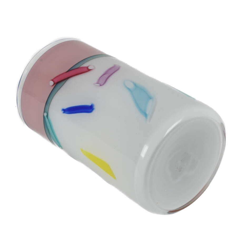 Rick Bernstein Studio Multi-Color Art Glass Vase-6