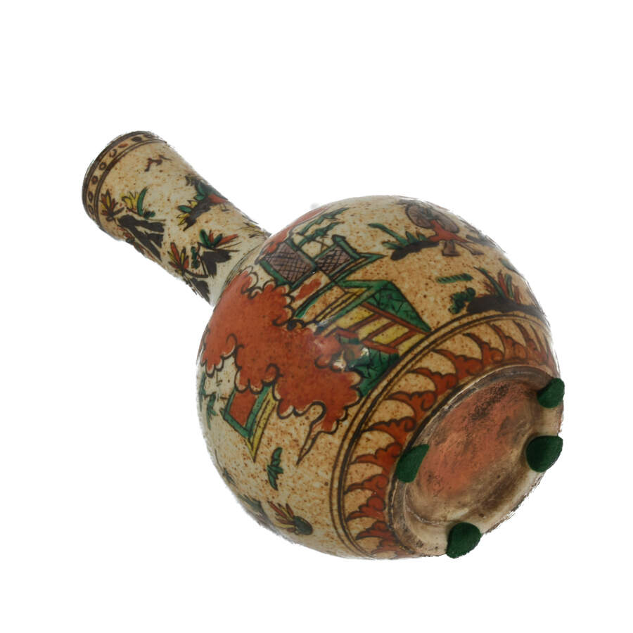 Antique Early 20th-Century Chinese Pottery Vase-7