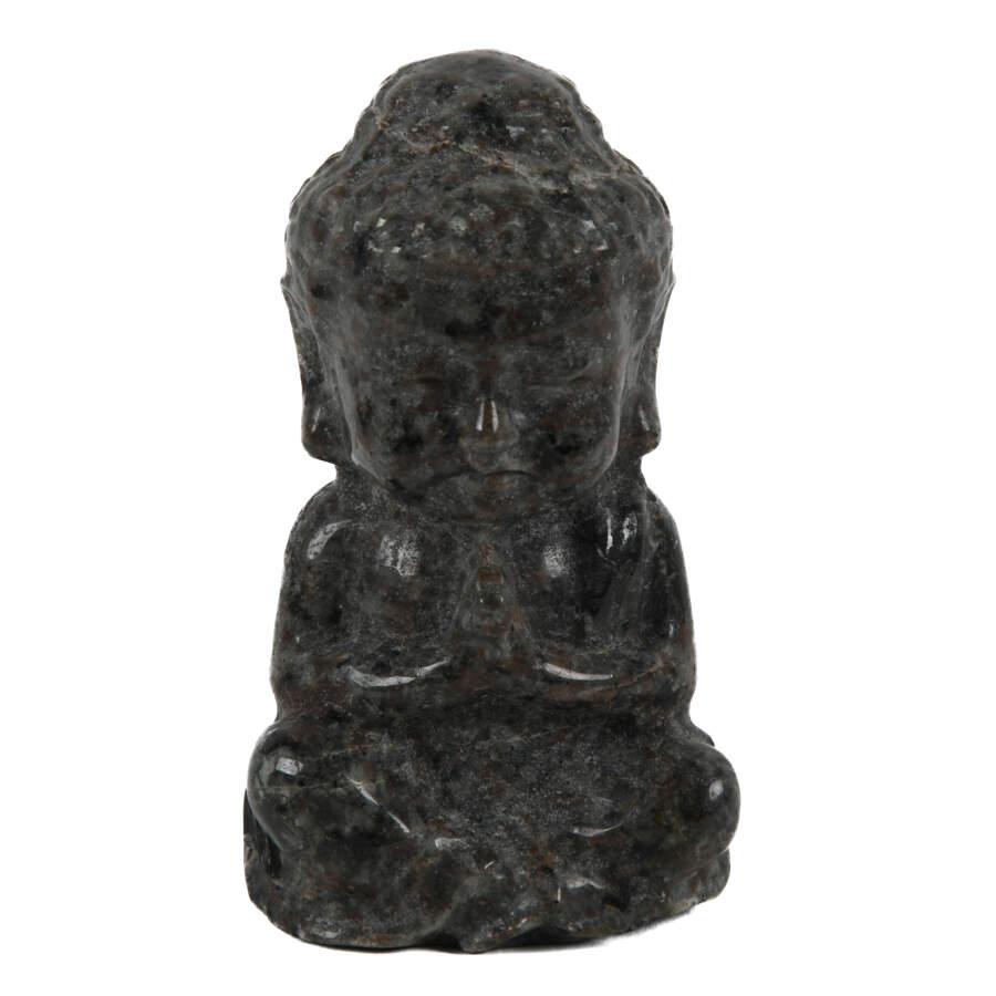 Lot of Five Carved Figures and Soapstone Vase-9