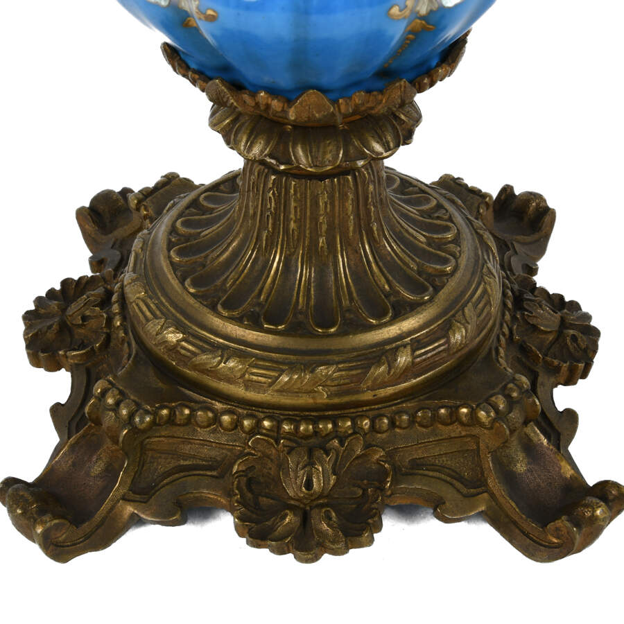 Antique Pair of French Ormolu Mounted Sèvres Vases-5