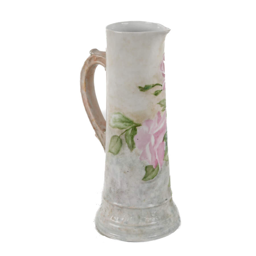 Antique Limoges French Hand-Painted Pitcher-3