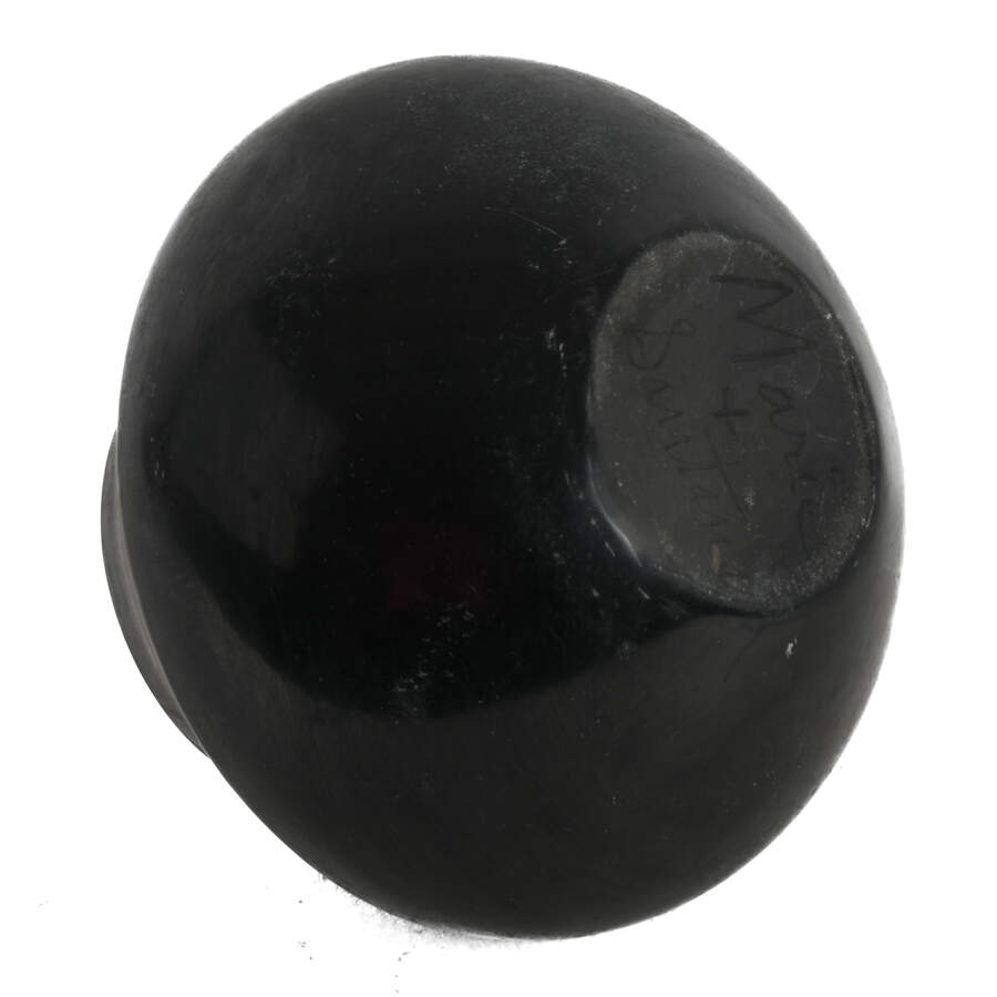 Maria Santana Black-on-Black Pottery Jar-5