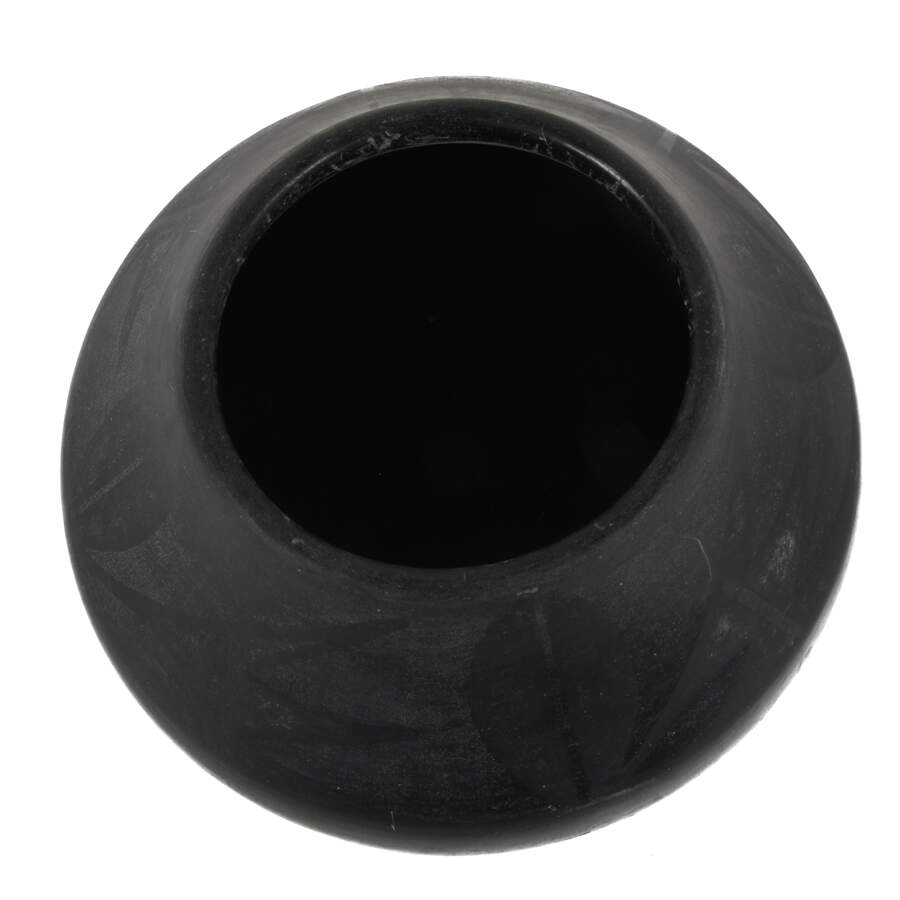 Maria Santana Black-on-Black Pottery Jar-2