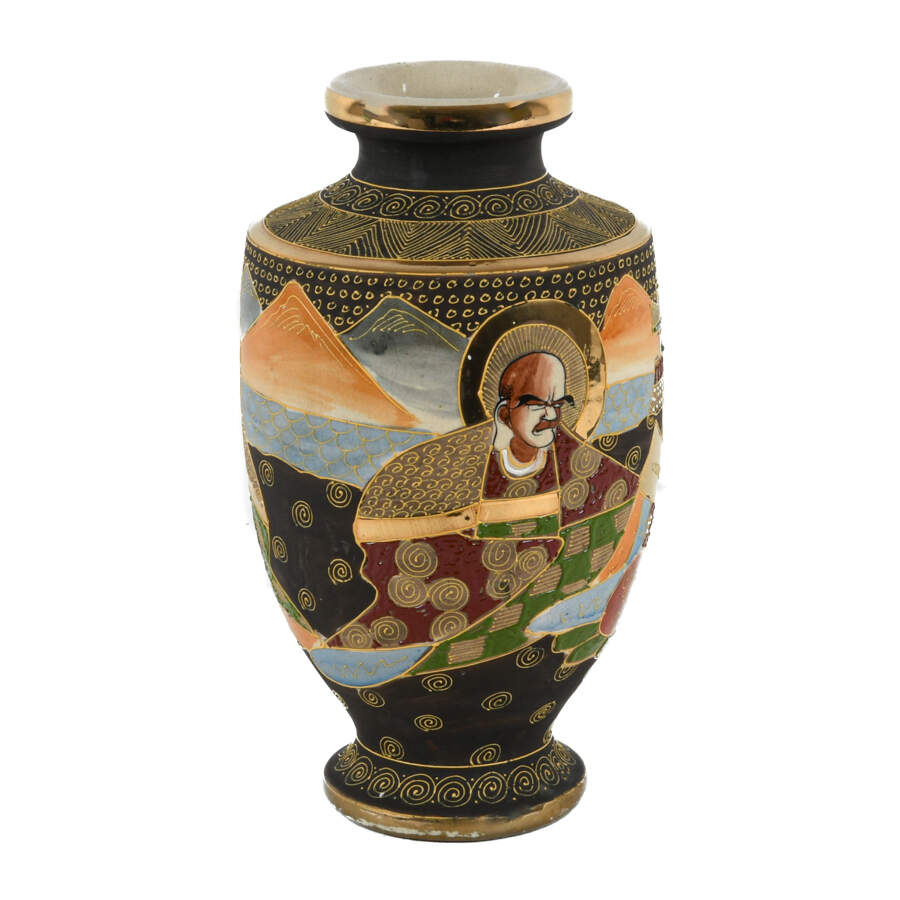 Japanese Satsuma Figural Vase-2