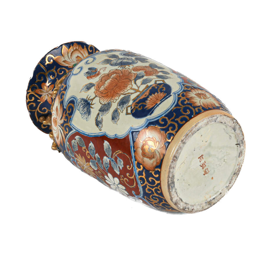 Antique Chinese Imari Butterfly Vase-6
