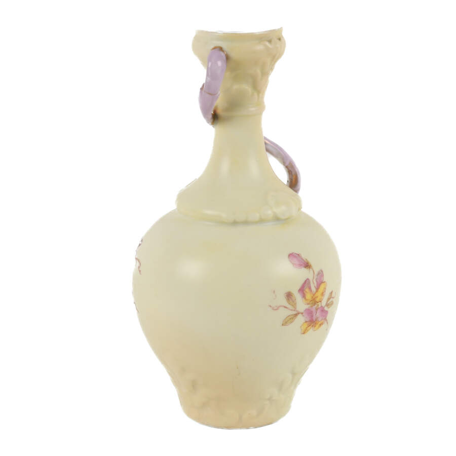 Antique Royal Rudolstadt Hand-Painted Floral Vase-3