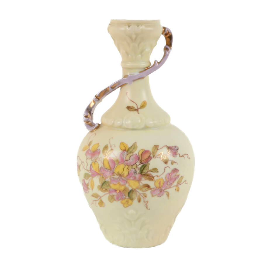 Antique Royal Rudolstadt Hand-Painted Floral Vase-1