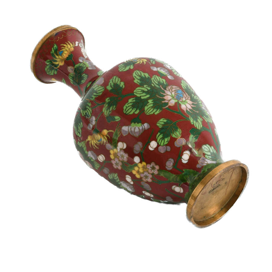 Chinese Enamel Cloisonné Vase-5
