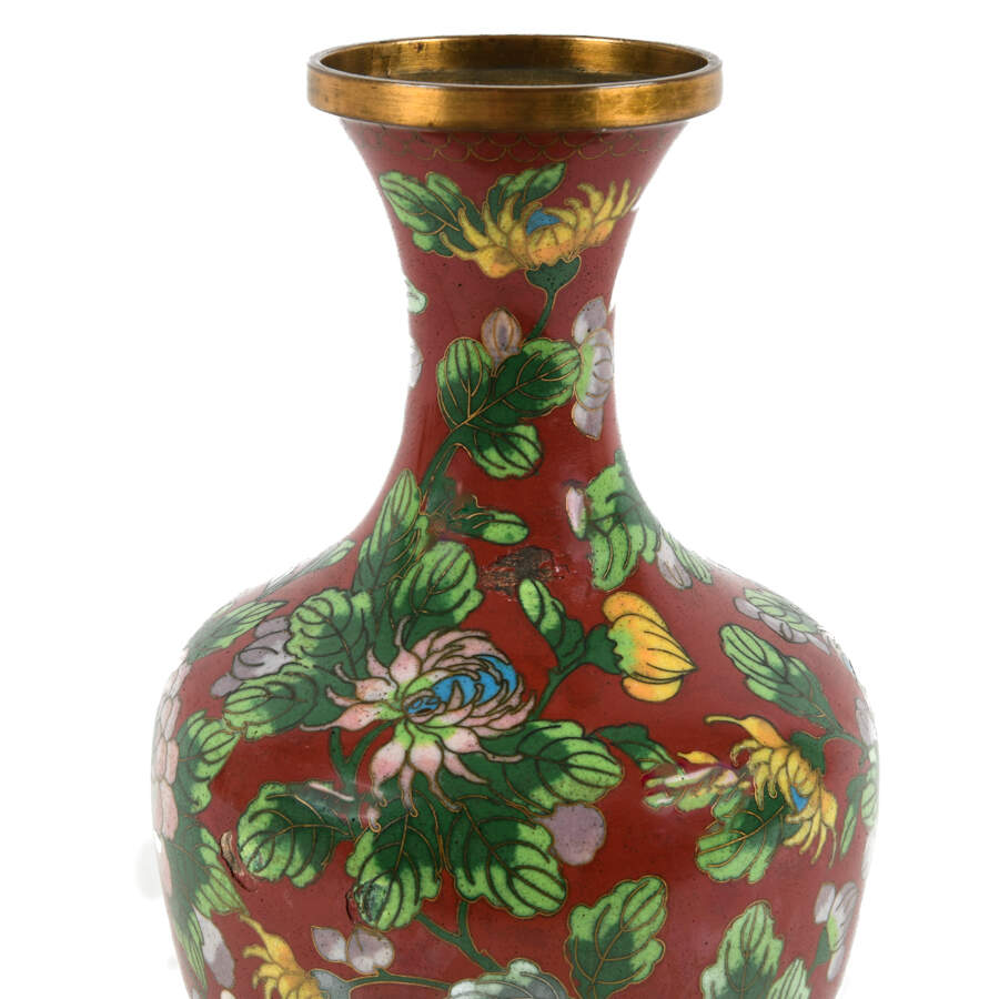 Chinese Enamel Cloisonné Vase-3