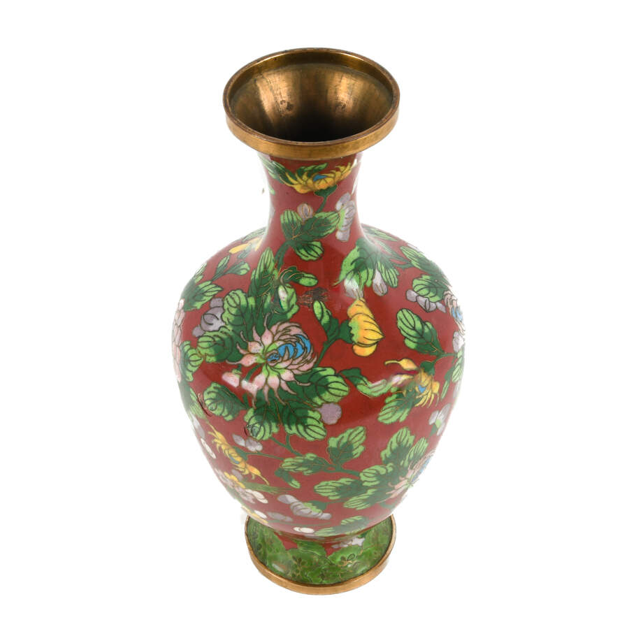 Chinese Enamel Cloisonné Vase-2