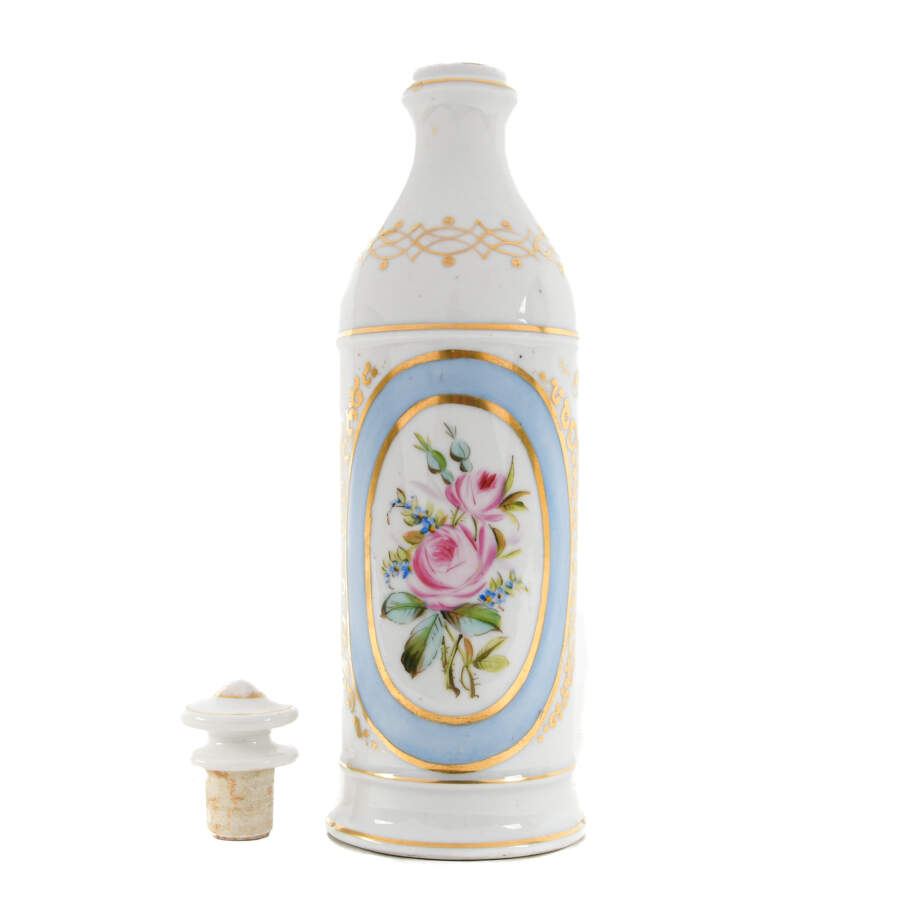 Antique Old Paris Porcelain Decanter-5