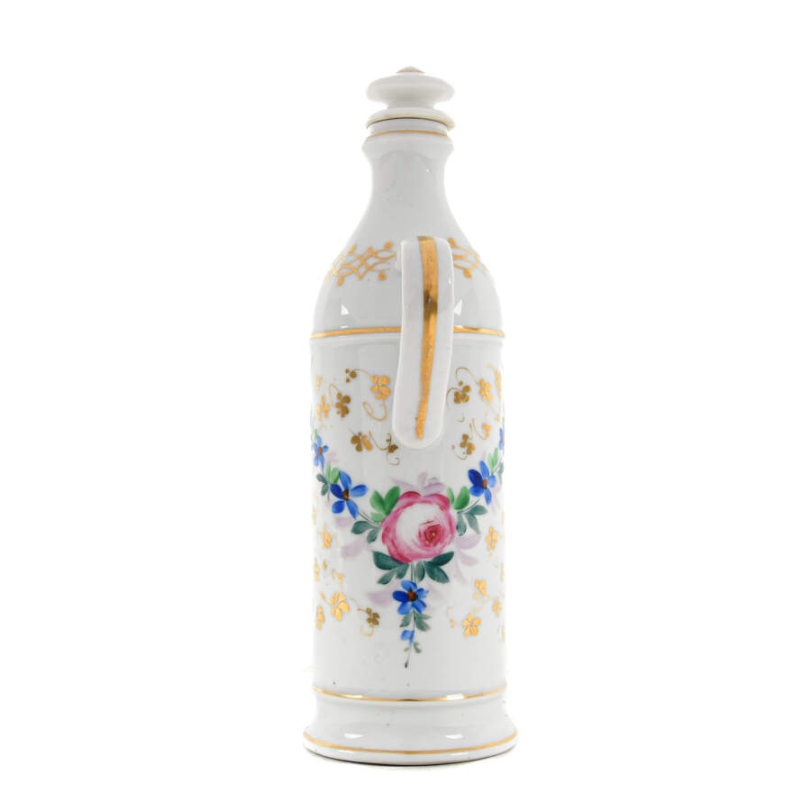 Antique Old Paris Porcelain Decanter-3
