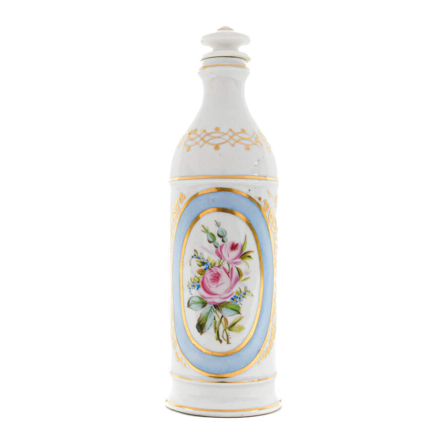 Antique Old Paris Porcelain Decanter-1