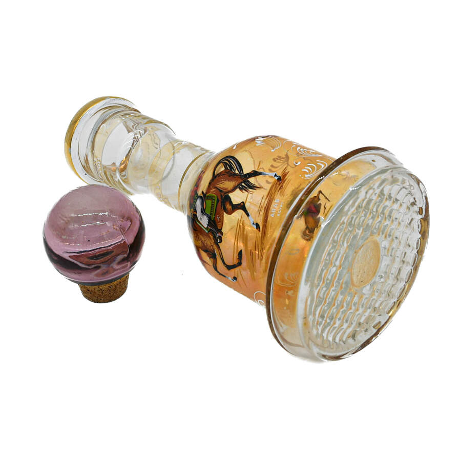 Painted Horse Breeds Glass Liquor Decanter-5