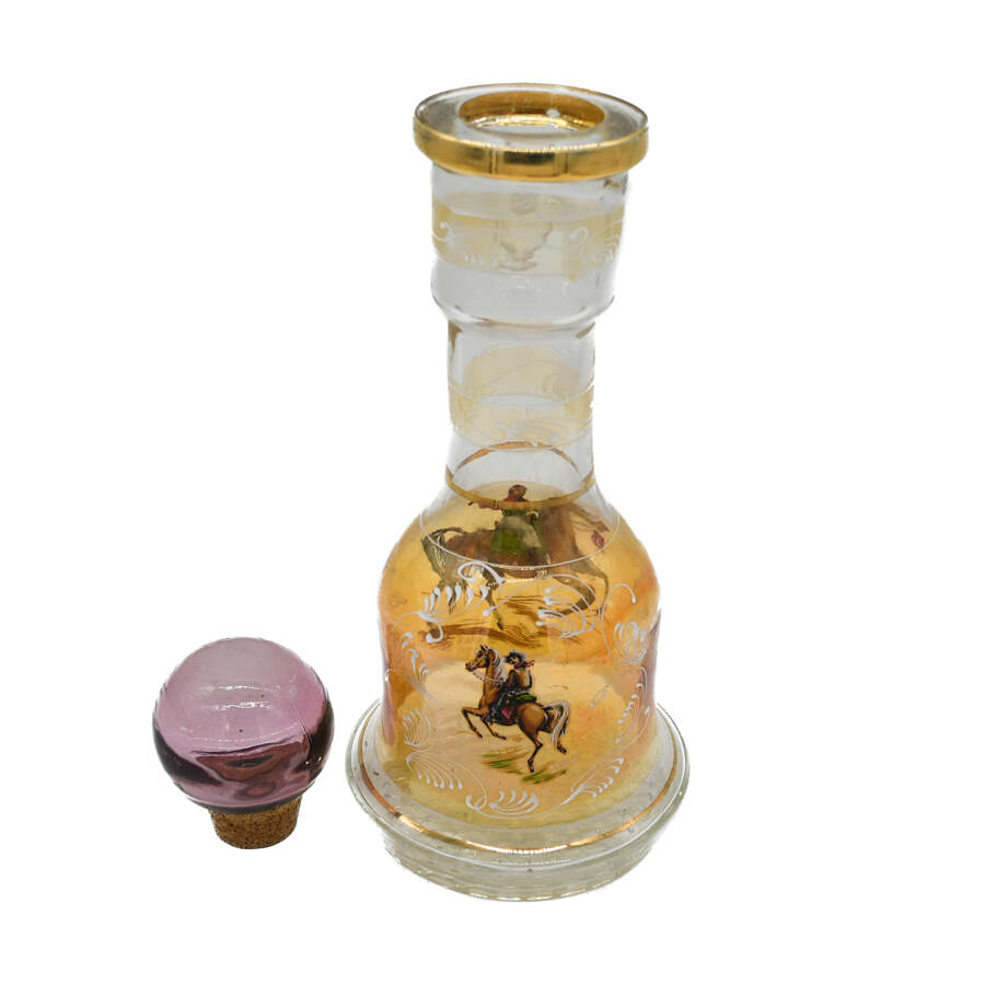 Painted Horse Breeds Glass Liquor Decanter-4