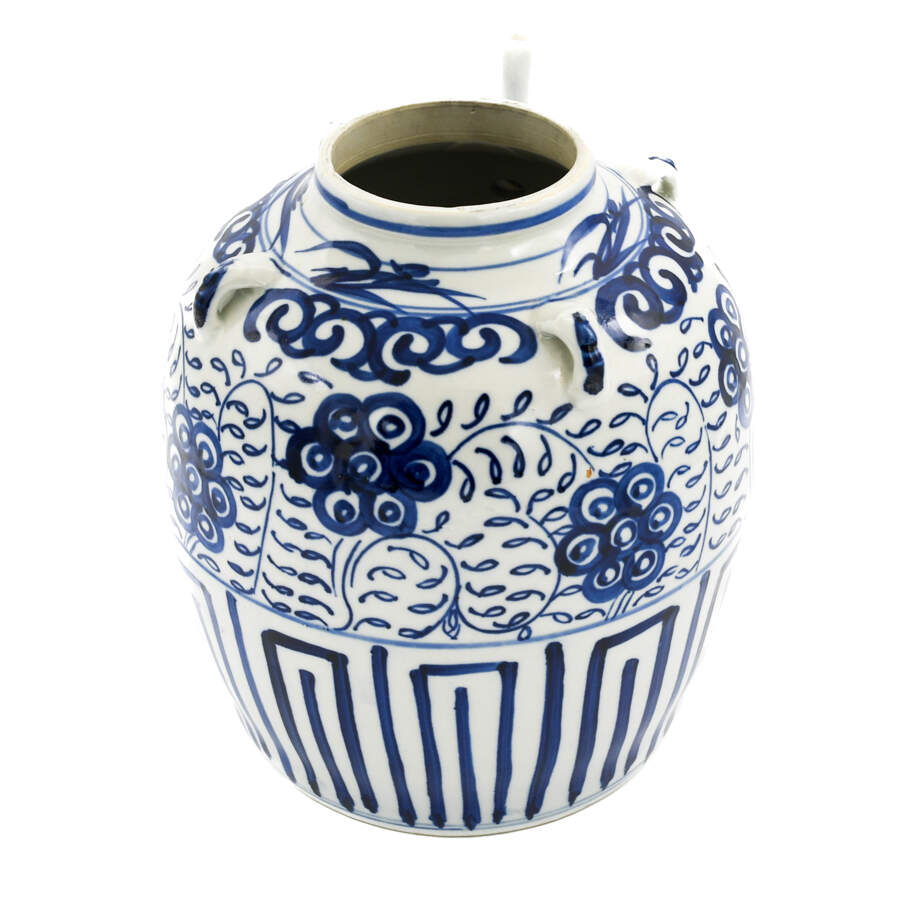 Blue and White Chinese Porcelain Pot-2