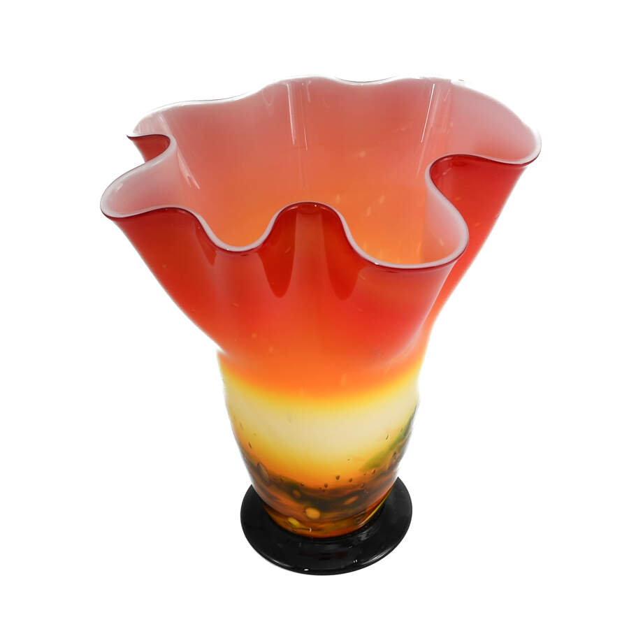 Murano Italian Hand-Blown Handkerchief Vase-3