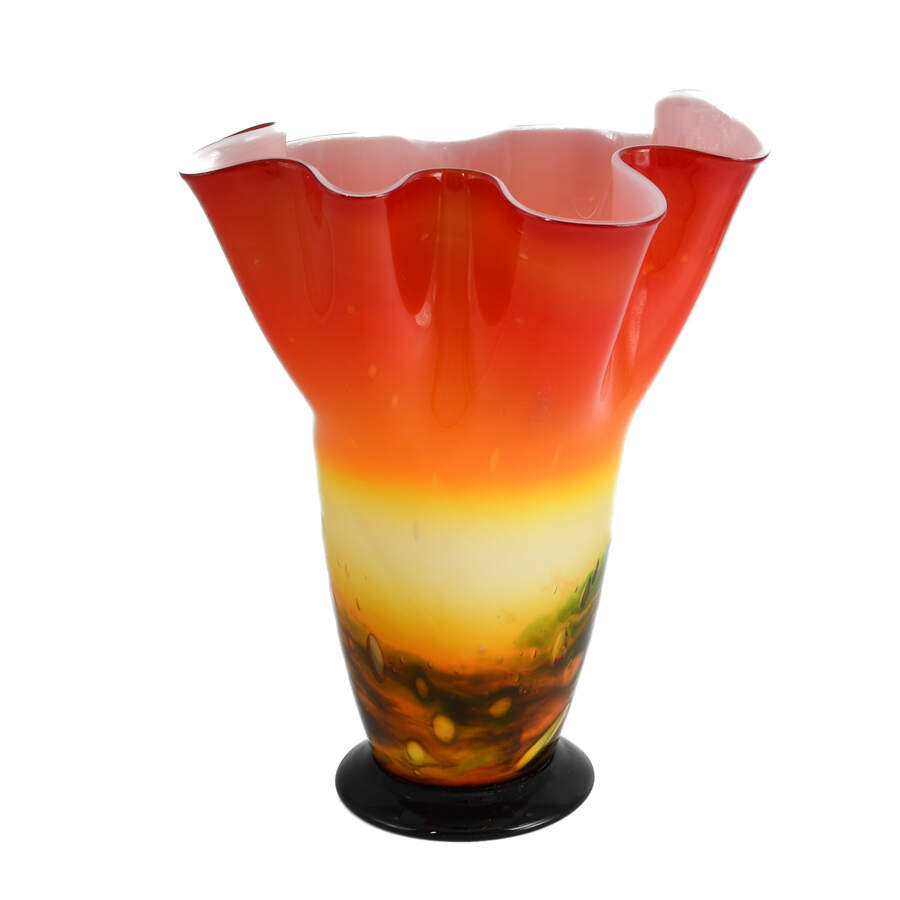 Murano Italian Hand-Blown Handkerchief Vase-2