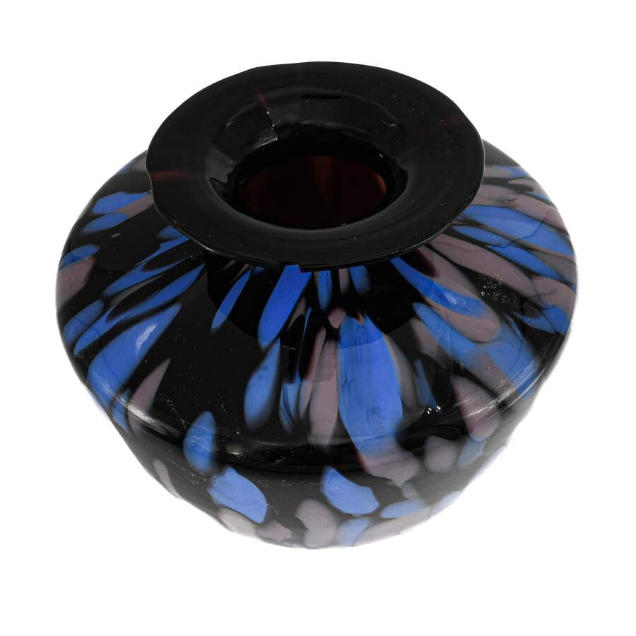 Italian Multi-Color Glass Vase-3