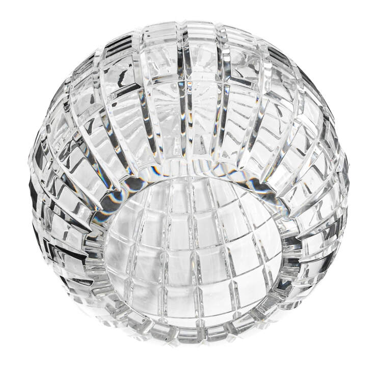 Large Heavy Crystal Centerpiece Bowl-3