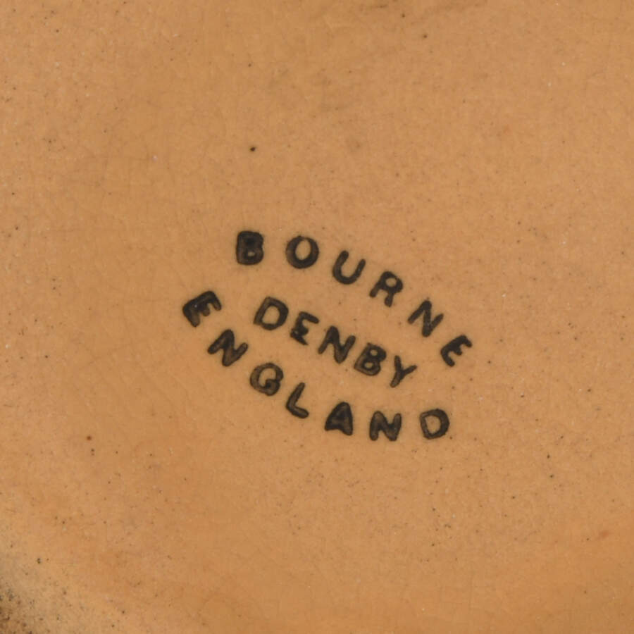 Purple English 1920s Bourne Denby Pottery Vase-5
