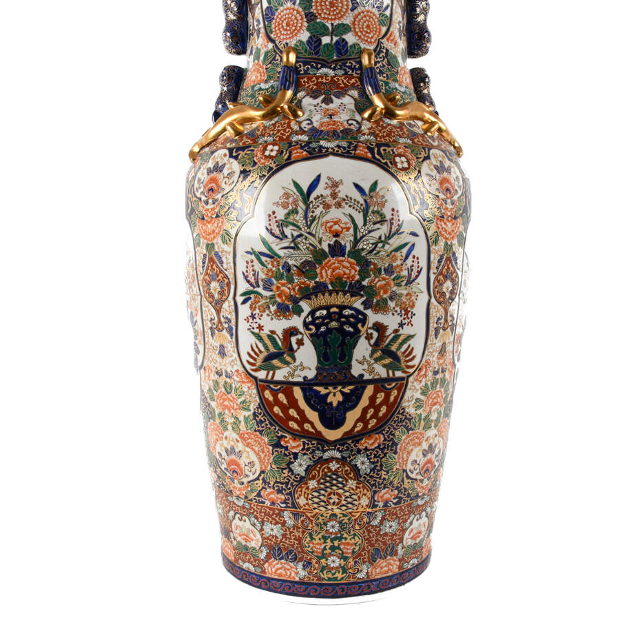 Grand Floral and Geometric Vase-3
