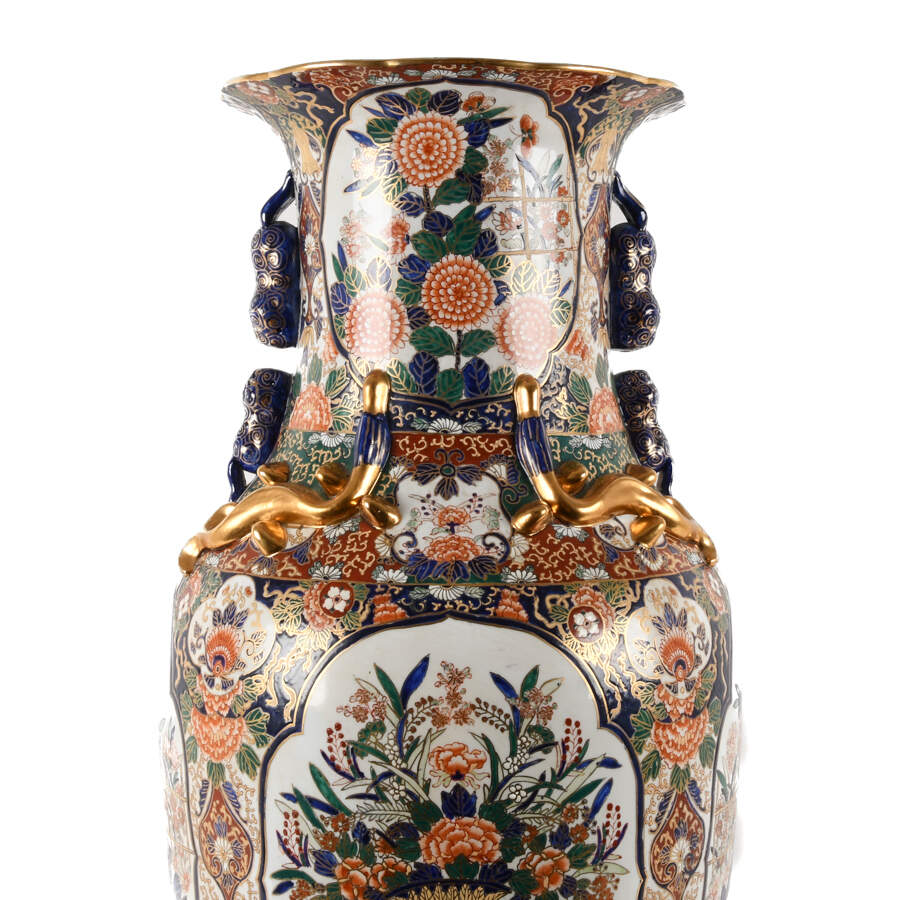 Grand Floral and Geometric Vase-2