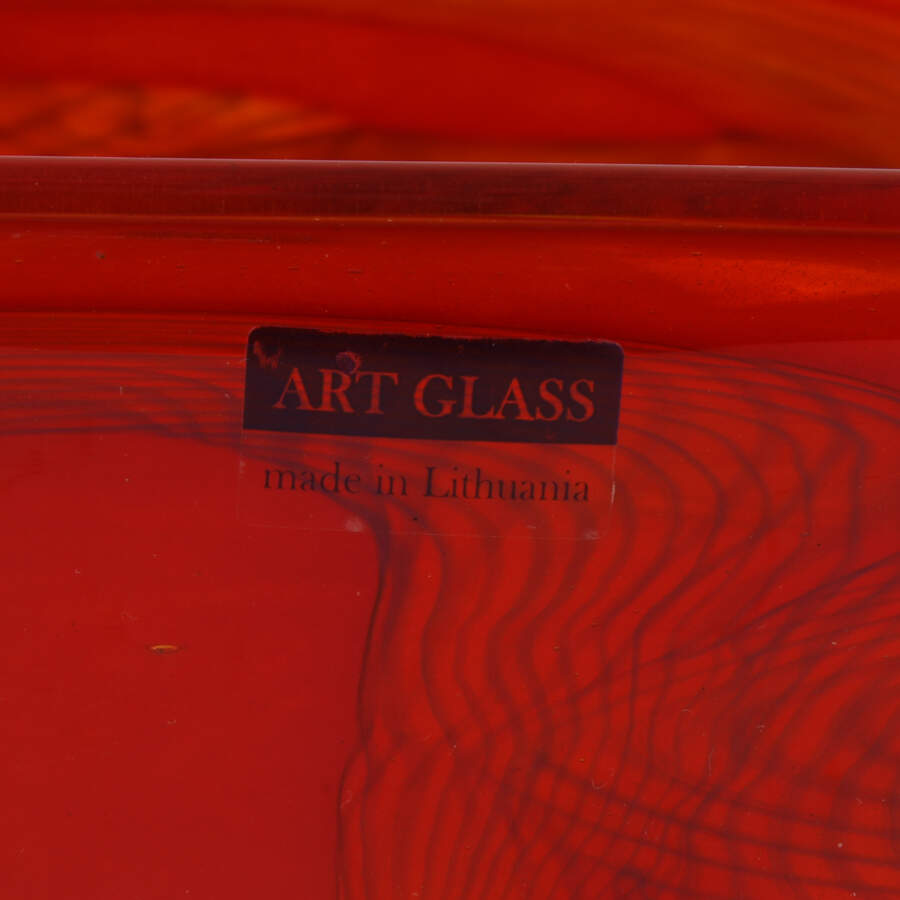 Lithuanian Art Glass Vase-6