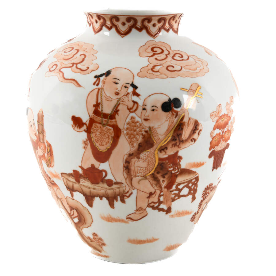 Artist Signed Japanese Kutani Vase-3