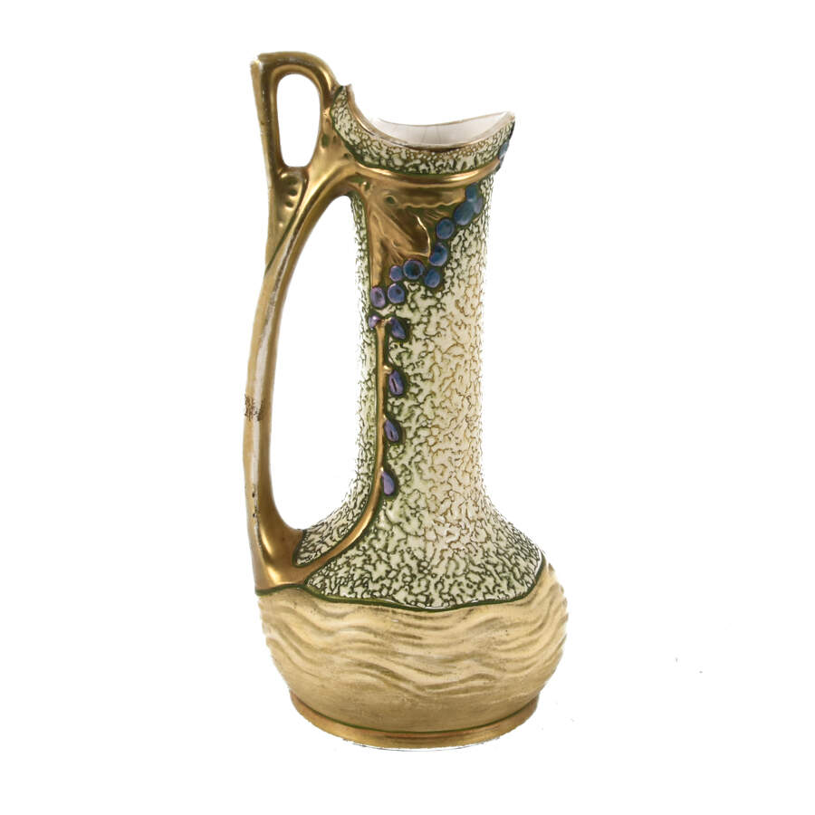 Amphora Art Nouveau Pottery Vase Attributed to Julius Dressler-1