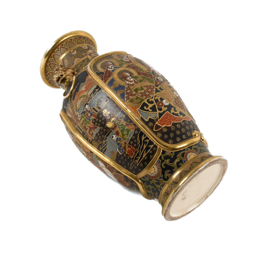 Large Japanese Satsuma Vase-8
