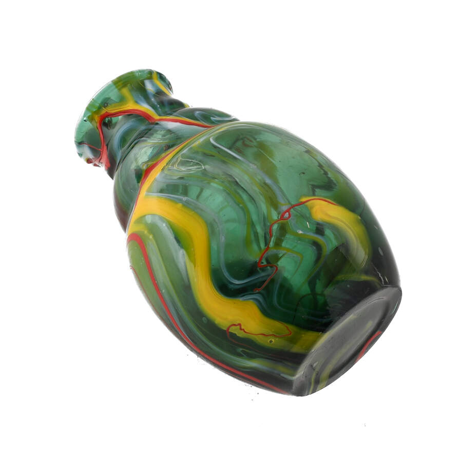 Large Studio Art Glass Abstract Vase-5