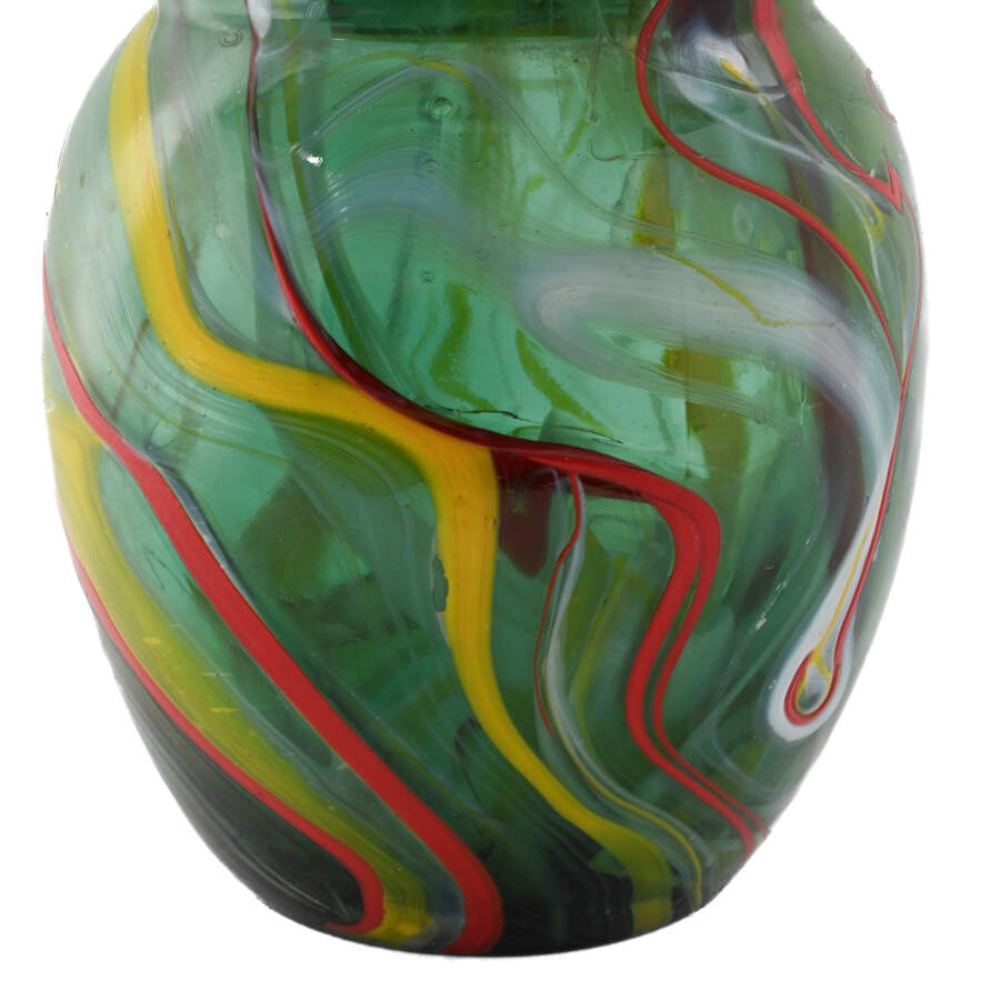 Large Studio Art Glass Abstract Vase-3