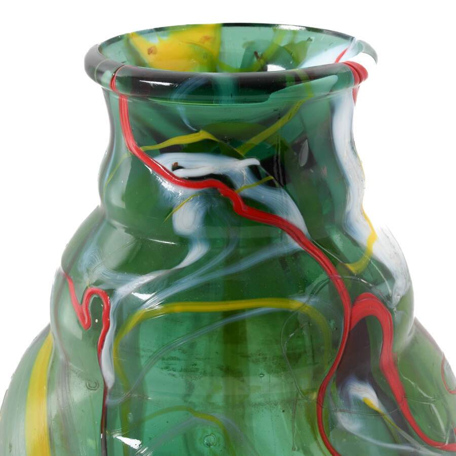 Large Studio Art Glass Abstract Vase-2