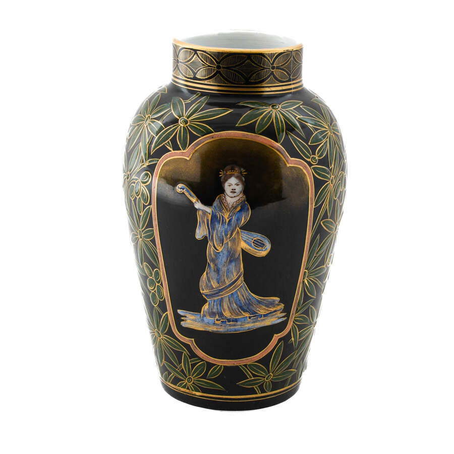 Japanese Keller Guerin Ceramic Vase-4