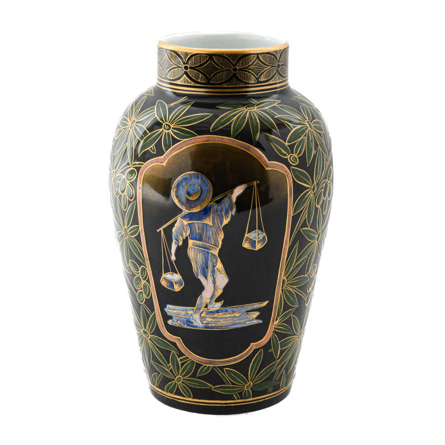 Japanese Keller Guerin Ceramic Vase-2