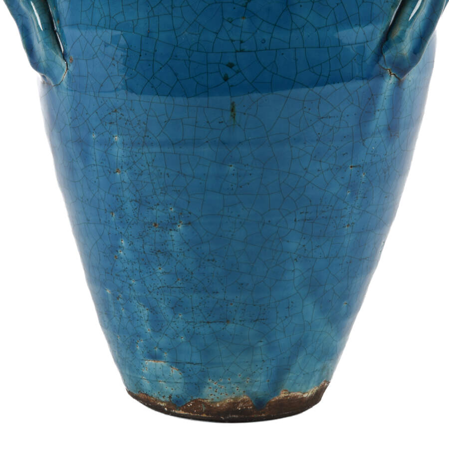 Antique Turquoise Double-Handle Vase-3