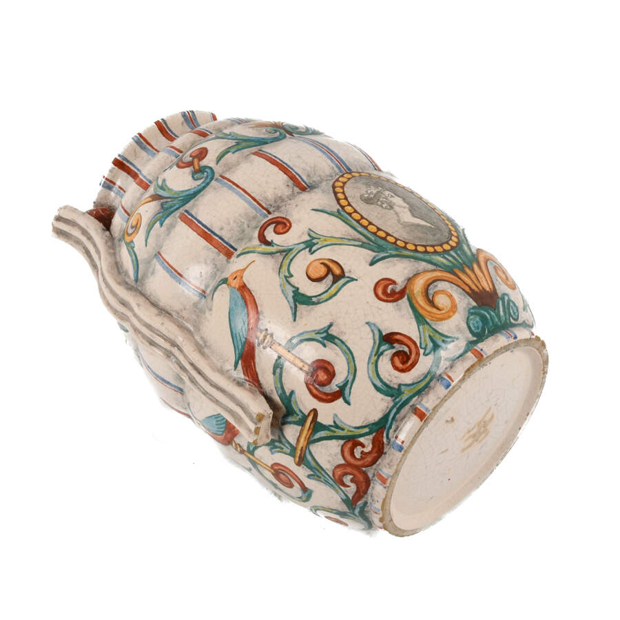 Antique Italian Crackle Glaze Vase-6