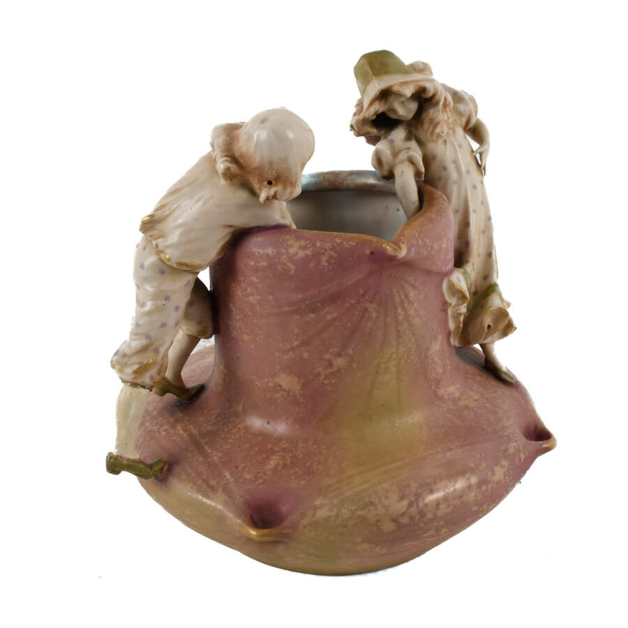 Amphora Tepliz Figural Children Spill Vase-5