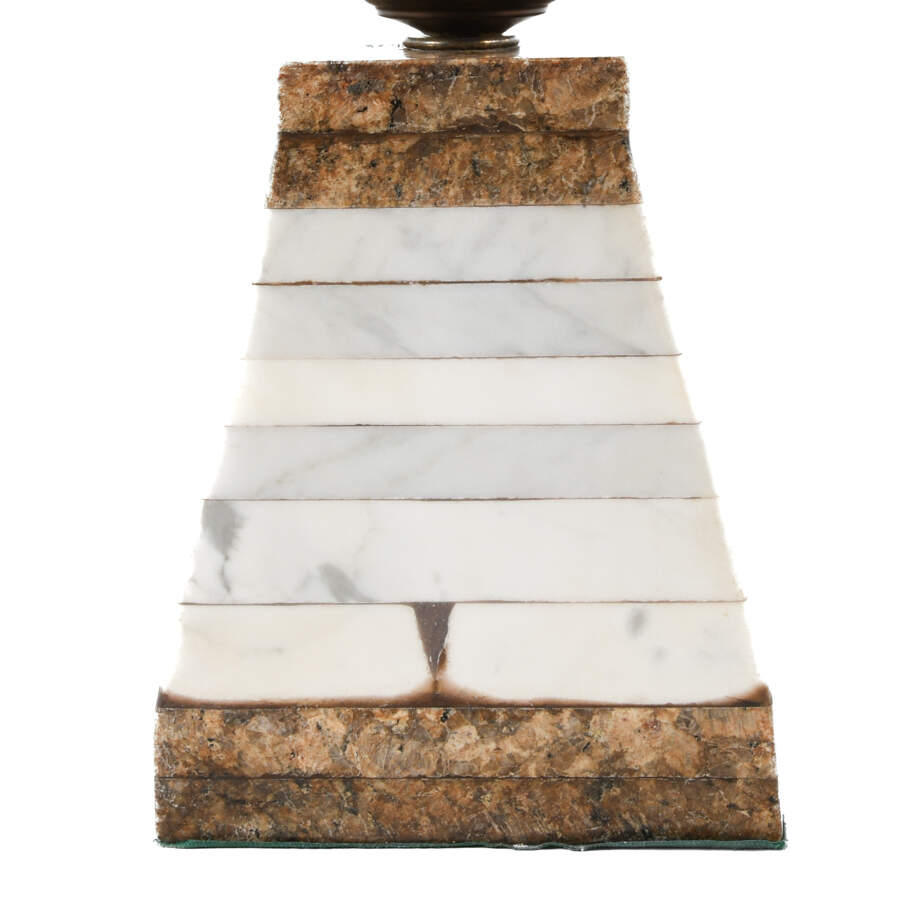 Pair of Urns with Cream-Colored Bodies and Gold Detailing-8
