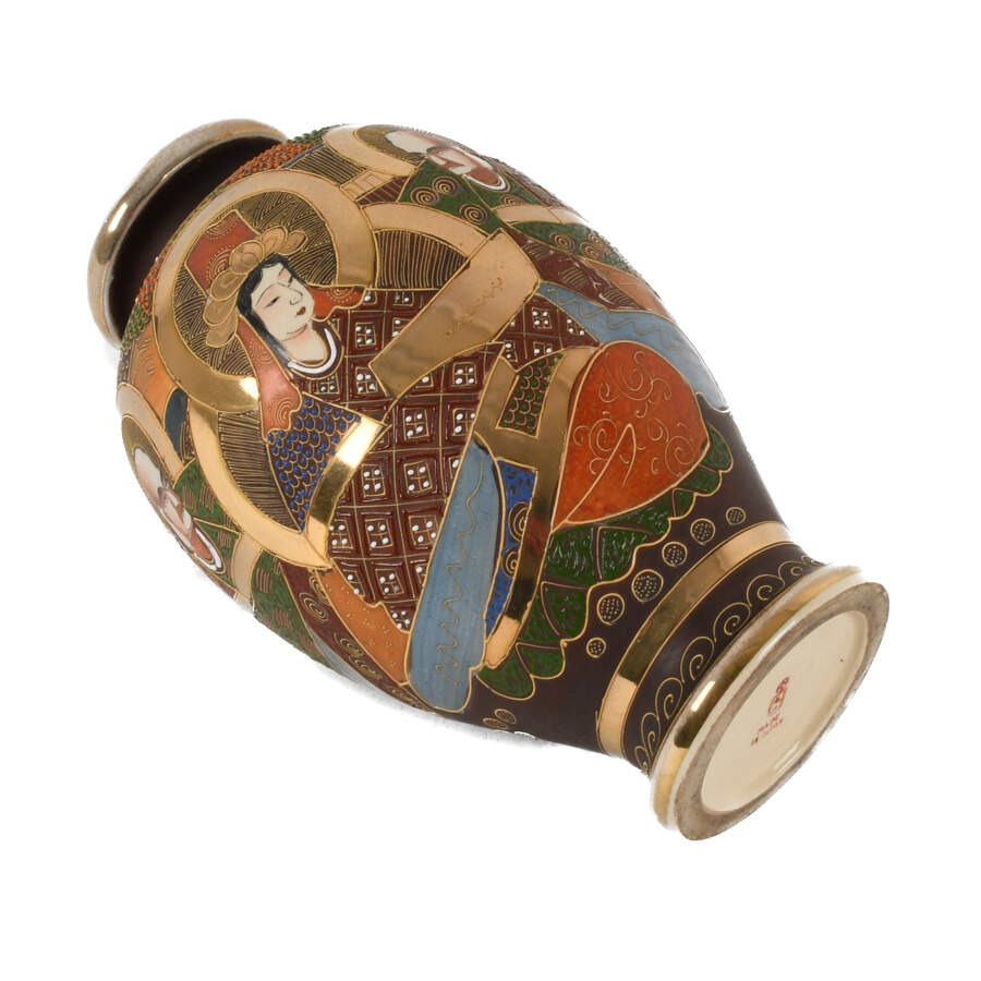 Japanese Moriage Satsuma Vase-6