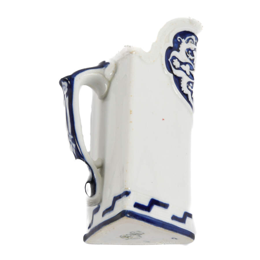 Antique Royal Worcester Blue and White Aesthetic Milk Jug-7
