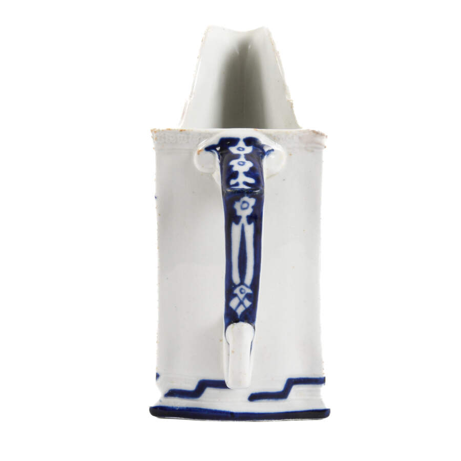 Antique Royal Worcester Blue and White Aesthetic Milk Jug-4