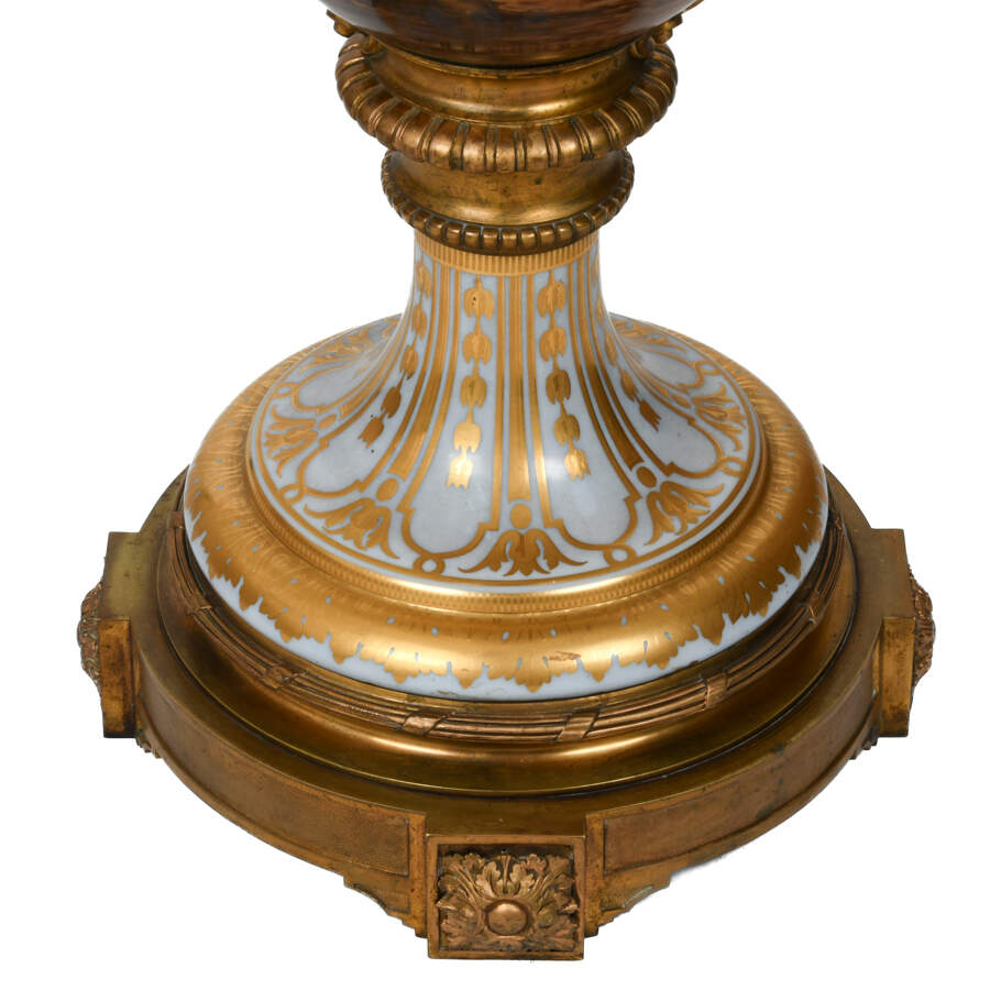 Baccarat 1878 Paris Exposition Universalle Palatial Opaline Glass Urn-9
