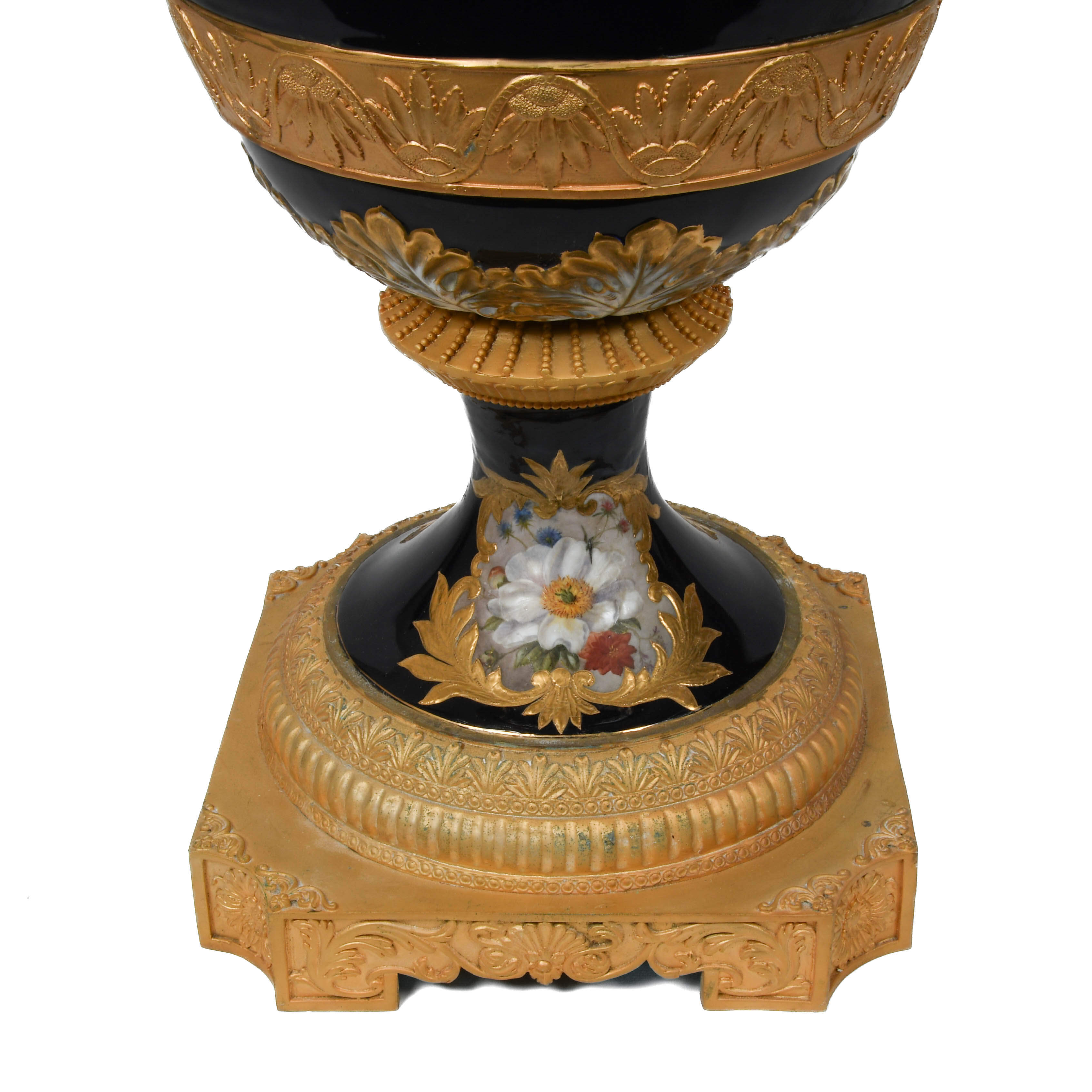 Antique Monumental Limoges Hand-Painted Vase-4