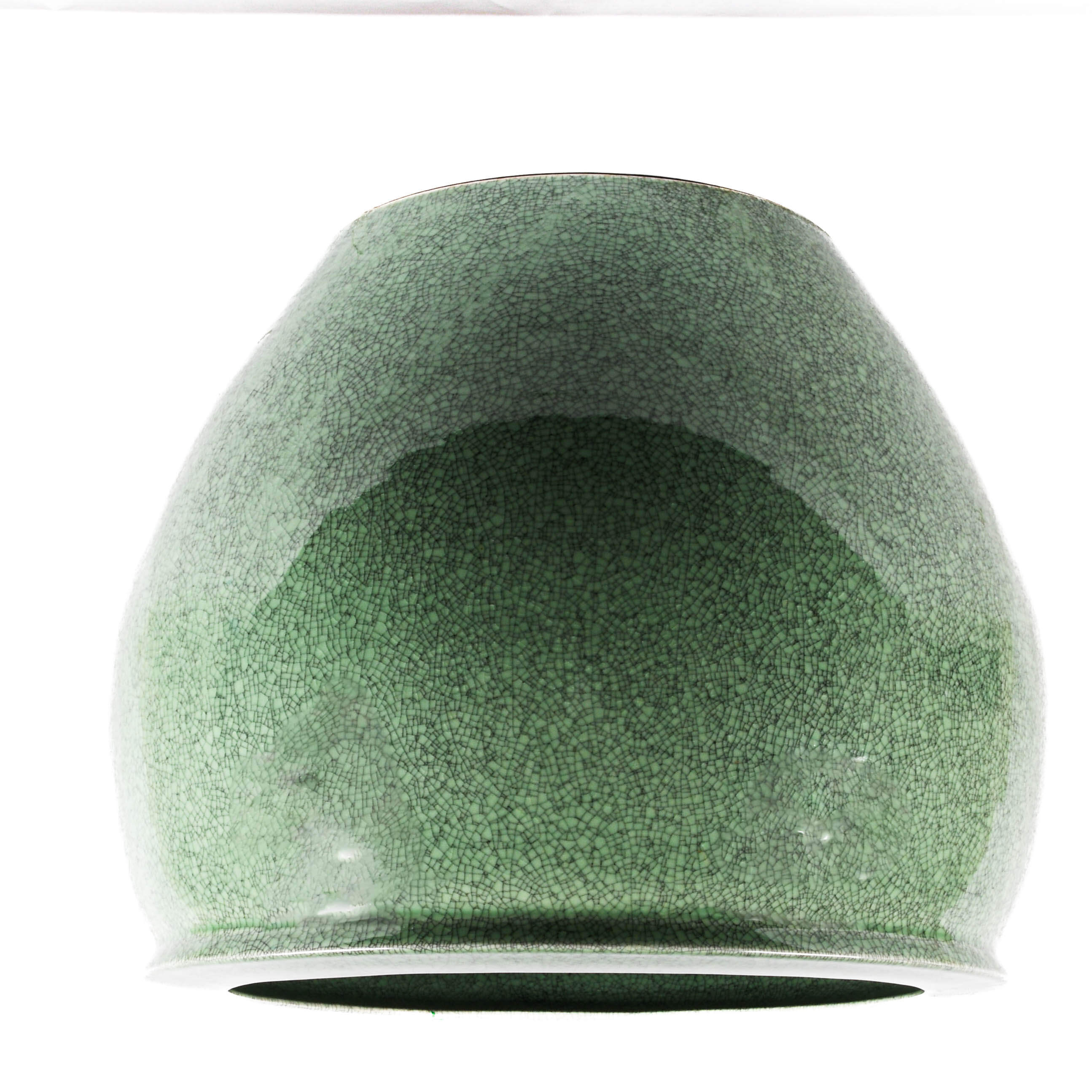 Palatial-Sized Chinese Celadon Fishbowl Planter-3
