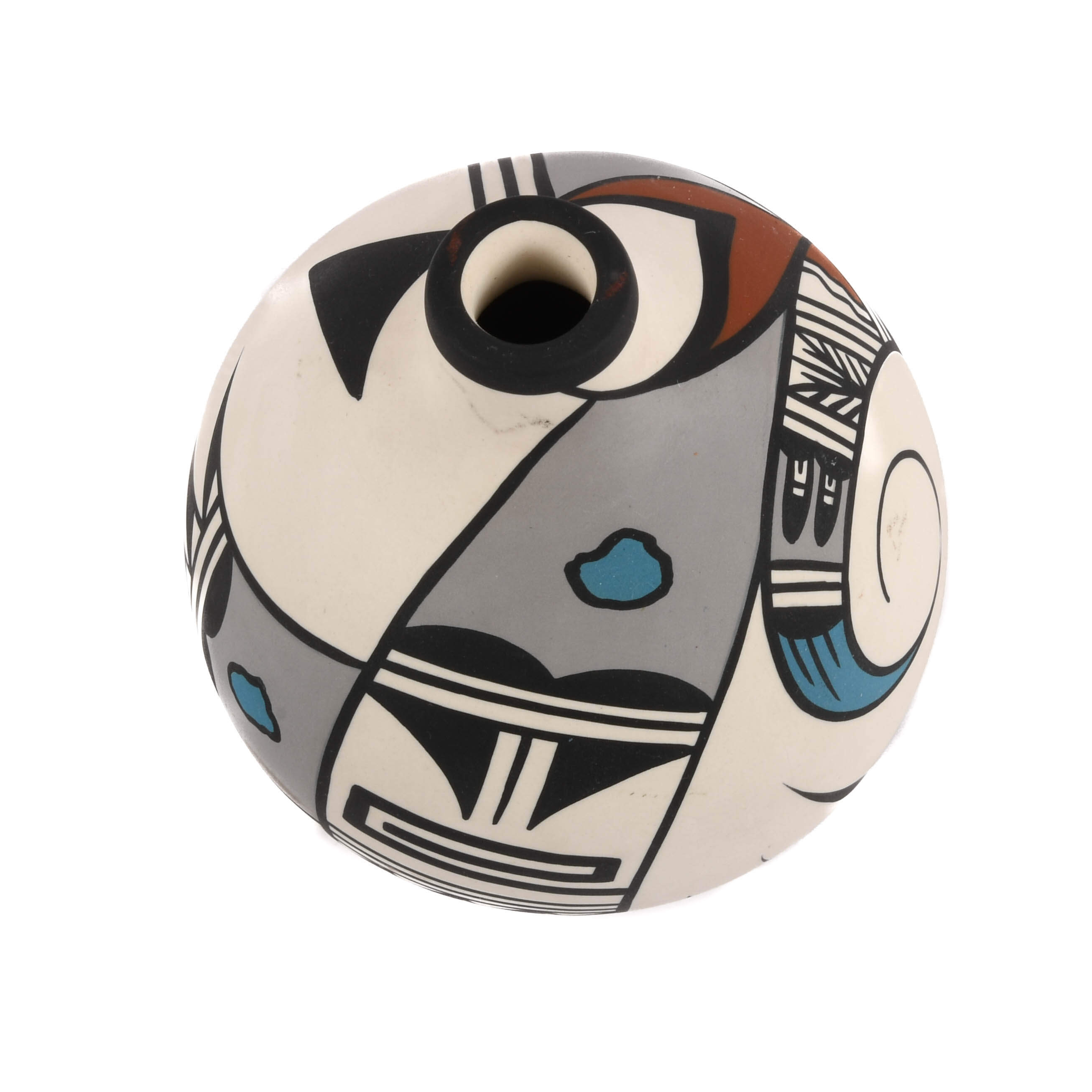 Signed Southwest Pottery Hopi Vase-5